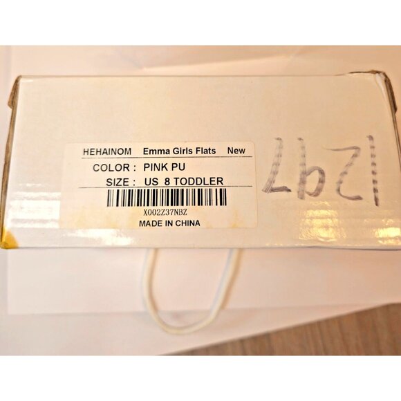 Hehainom Girls Dress Shoes with Flower - Size 8. Pink Pu Color - Picture 6 of 9